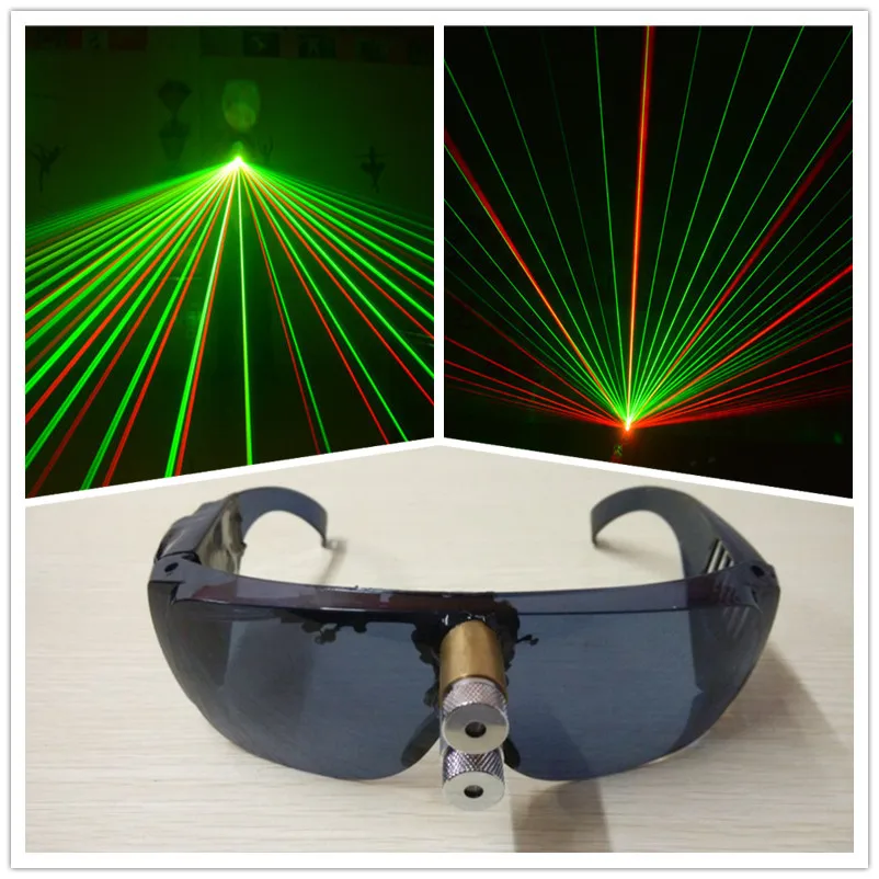 Wecool 2015 new hot sale party colorful laser glasses for stage show dj laserman Festive & Party Supplies