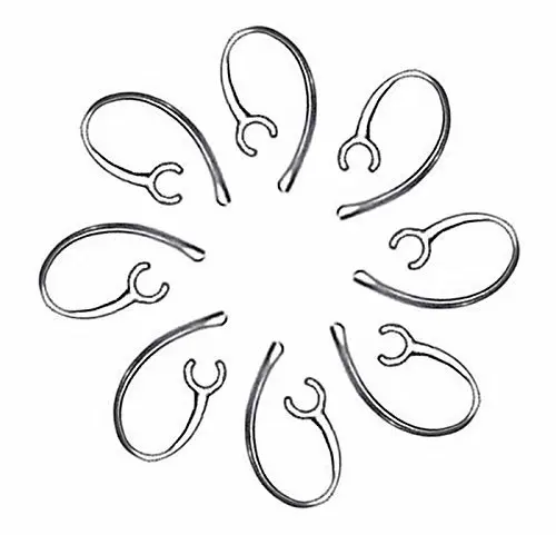 8 Replacement Ear Hook Compatible with Samsung Hm1300 Hm1900 Hm3300 Hm6000 for Bluetooth Headsets- Clear