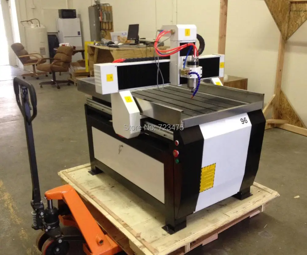 Mini roteador cnc 3d 6090 com 2.2kw eixo mach3 watar tanque mesa para pedra/mármore/corte de alumínio/pequeno modelo torno cnc carro
