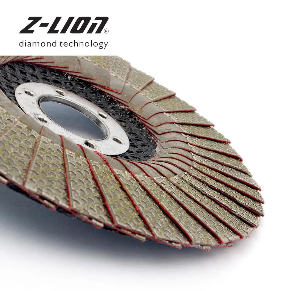 Z-LEAP 5 Inch 1pc 60/100/200/400 Grit Grinding Wheels 125mm Flap Sanding Abrasive Disc For Angle Grinder Diamond Sanding Pad