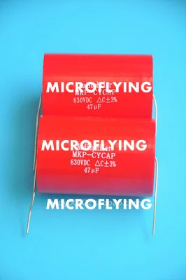 MICROFLINY1Pcs Audiophiler Axial MKP 47UF 630VDC HIFI DIY audio grade capacitor for tube guitar amps