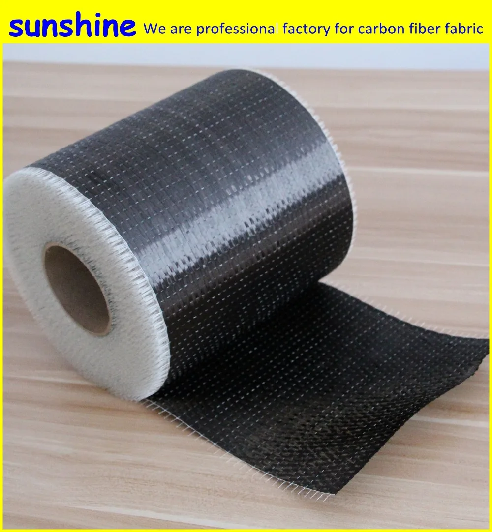 12k 300gsm  Unidirectional Carbon Fiber Cloth Bridge Reinforced By UD Carbon-fibre