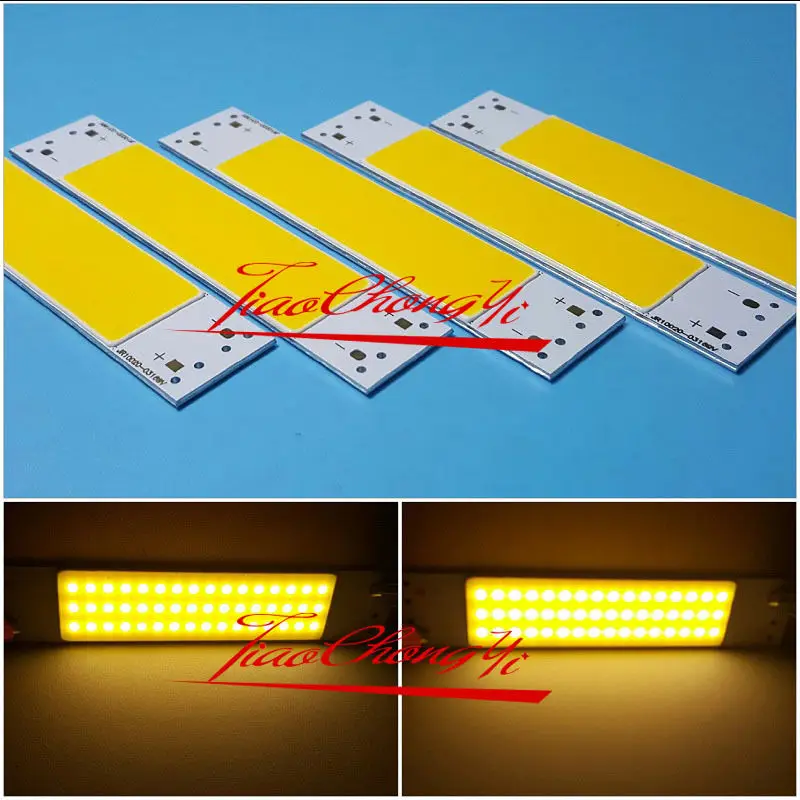 10W 100X20MM 10020 Warm White COB LED Panel Strip Lights DC9-12V For DIY lamps