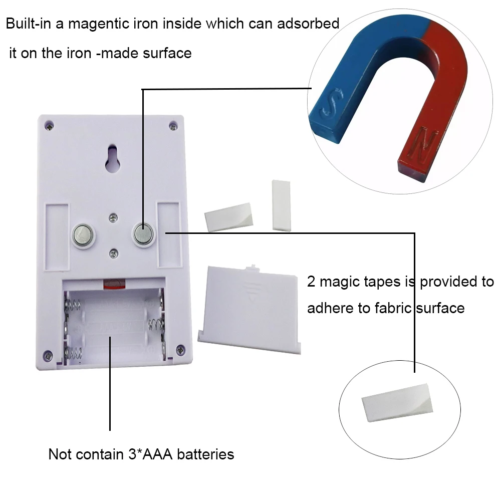 Magnetic LED COB Switch Light Wall Night Lights Cordless Lamp Battery Operated Cabinet Garage Closet Camping Emergency Indoor