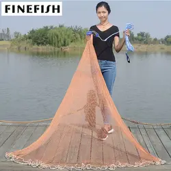 Height 1.2-3.6M With Sinker or Without Sinker Catch Fishing Net American Small Mesh Trap Cast Network Fly Hunting Hand Throw Net