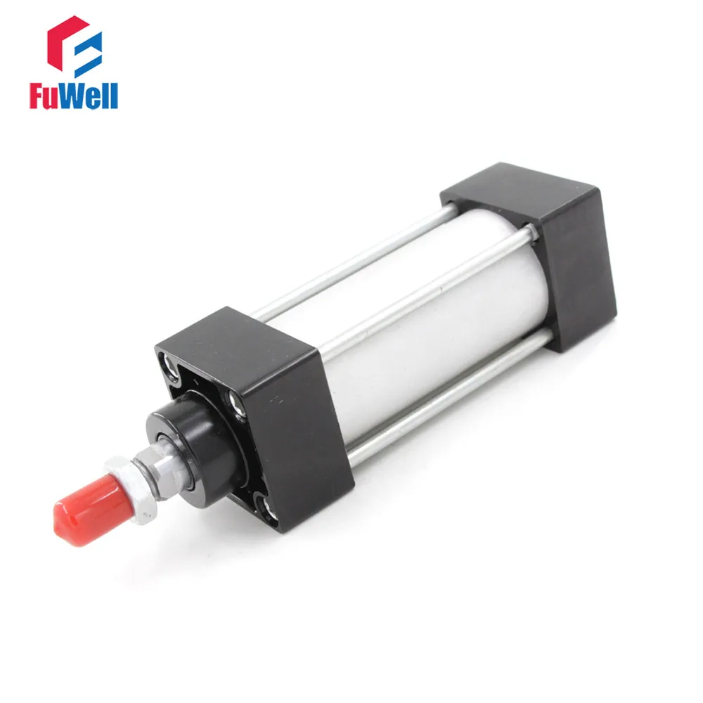 

SC Pneumatic Cylinder 32mm Bore 25/50/75/100/125/150/175/200/250/300mm Stroke Double Action Aluminum Alloy Air Cylinder