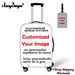 Noisydesigns Customize Your Image Logo Ladies Luggage Cover Suitcase Protective Elastic Anti-dust Case For Travel Dropshipping