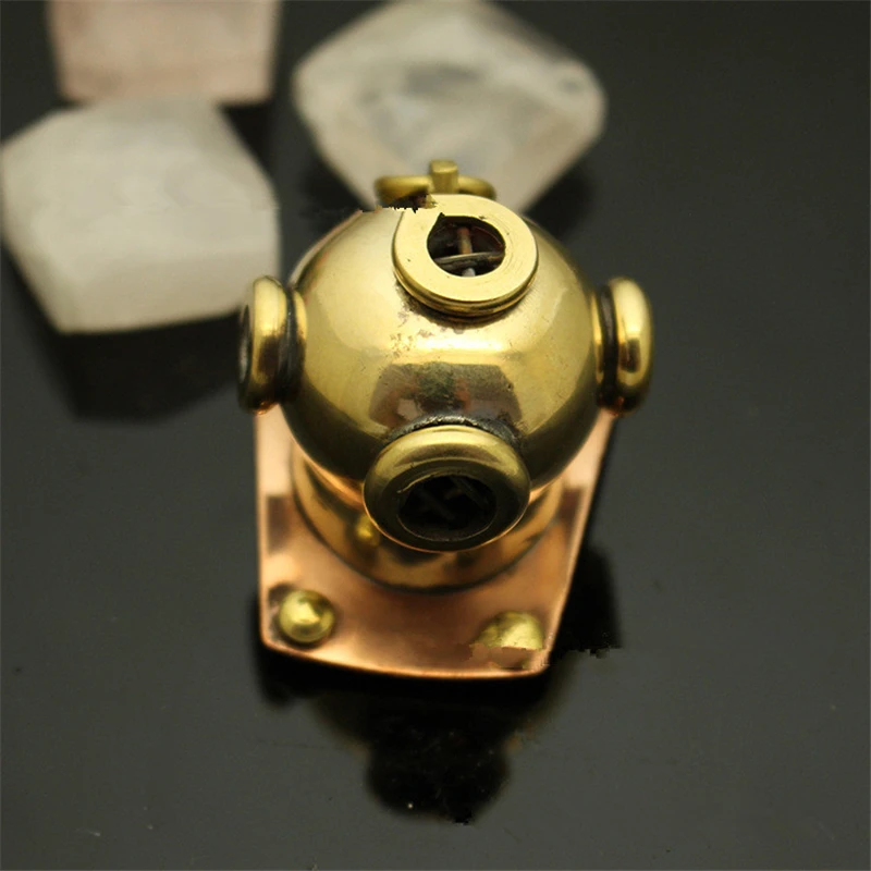 1PC Brass Submarine Diving Cap Paracord Knife Beads Lanyard Pendant Paracord Survival Bracelet Buckle DIY Decorative Accessories