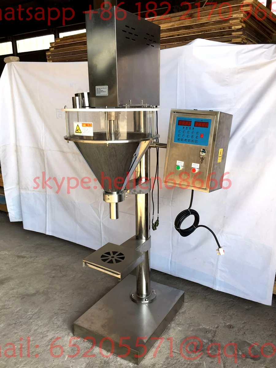 spices powder filling machine,304 season powder filling machine with spiral feeder,powder filler