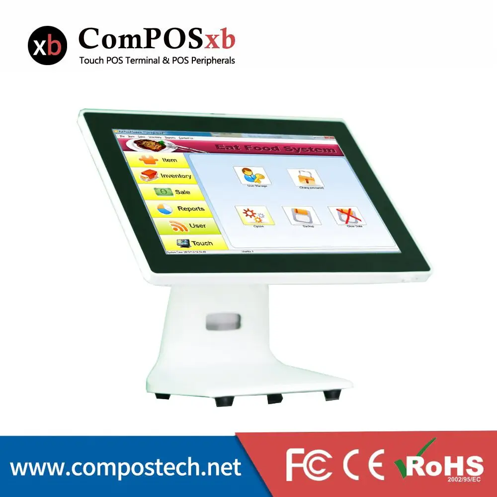 15 inch i5 POS machine touch pos all in one pc for shopping and restaurants retail      POS1518