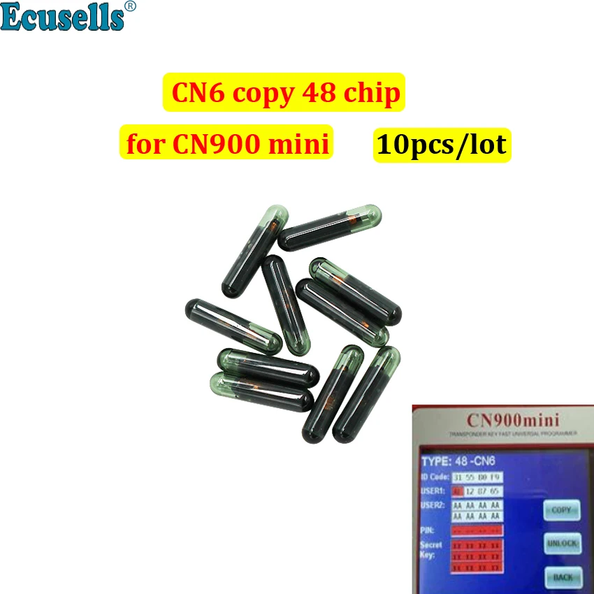 10PCS/LOT CN6 chip copy ID48 48 chip use for CN900 MINI programmer