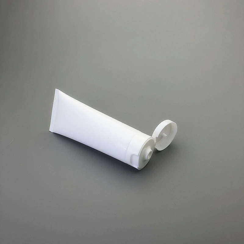 BEAUTY MISSION 100G 30pcs/lot White Empty Hose Soft Tube Body Cleansing Cream Cosmetic Packaging With Flip Cap