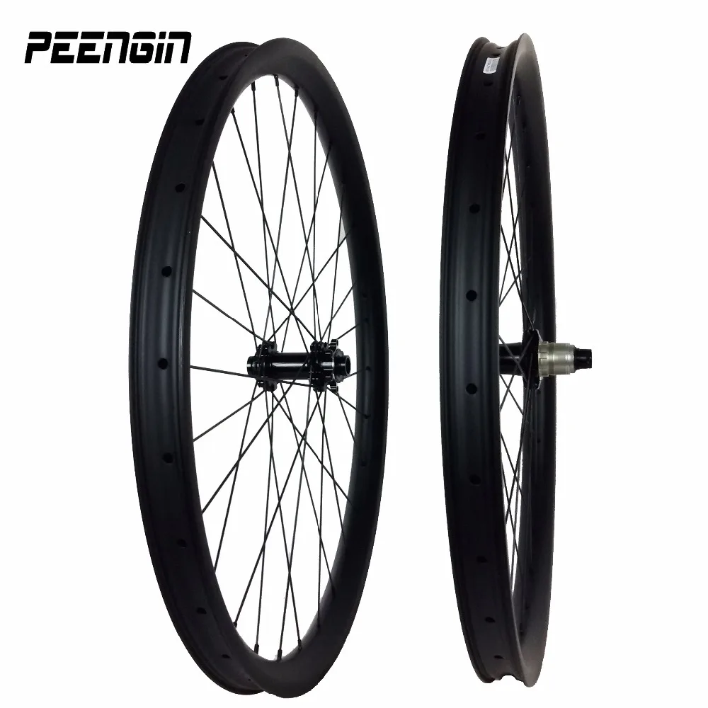 UD Carbon 29er MTB Wheel 40mm Wide 30mm Deep Clincher Hookless Tubeless Compatible Cross Country XC With Novatec D791 D792SB Hub