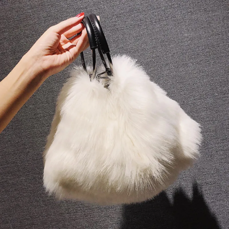 CrossBody Bag Autumn Winter Warm Handbags For Women Brand Female Faux Fur Shoulder Bags Big Large Capacity Bolsa Feminina