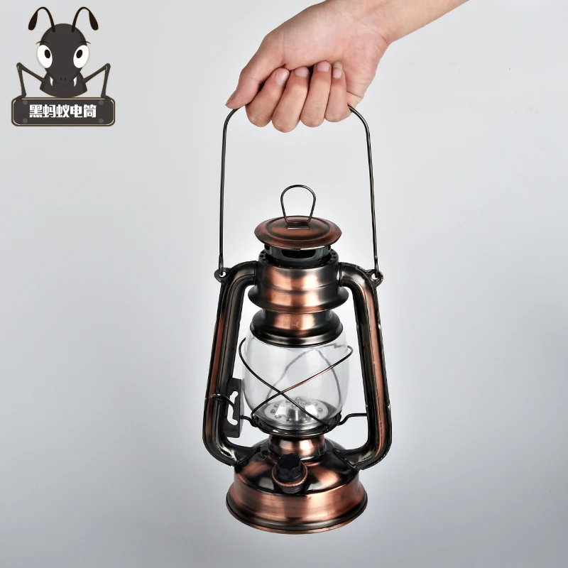 Shipping retro outdoor lighting 18650 battery charging portable LED emergency camping tent  kerosene lantern candle light SD17