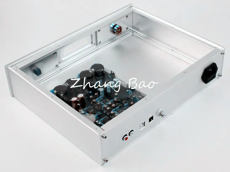 WA48 DACถอดรหัสเสียงแชสซีเชลล์กรณีEnclosureกล่องอลูมิเนียม 250x328x70mm