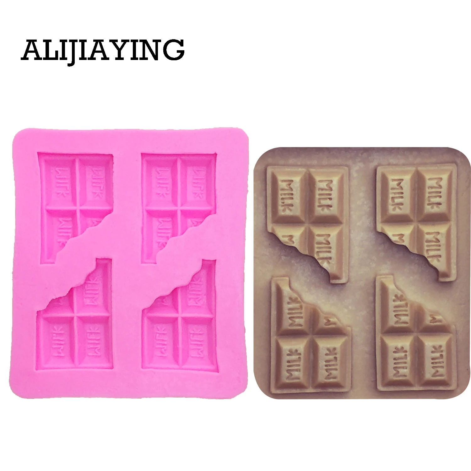 M0014 Milk letters Chocolate shape cake decorating tools fondant moule moule silicone gateau