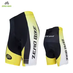 ZERO BIKE High Elasticity Quick Dry Cycling Shorts Outdoor sports 4D GEL Padded Cycling clothing Bermuda ciclismo Yellow Hot