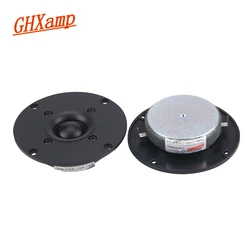 GHXAMP 4 Inch 103mm Hifi Silk Cloth Dome Tweeters 25Core 60W Single Magnetic Type Super High Pitch 1600HZ 2PCS