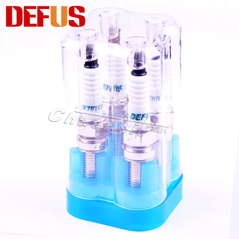 DEFUS NEW Spark Plugs For Suzuki 1.0L VOIS Chevy 1.2L Buick VVTI IKR7A DF7RTCI Replacement 09482-00525 Car Accessory Candle Kits