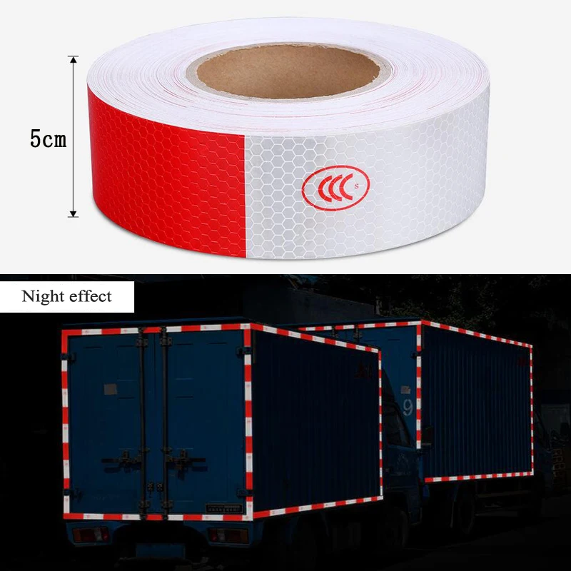 5cm width Car Body Reflective Sticker waterproof safety warning strip Tapes night driving reflective sticker