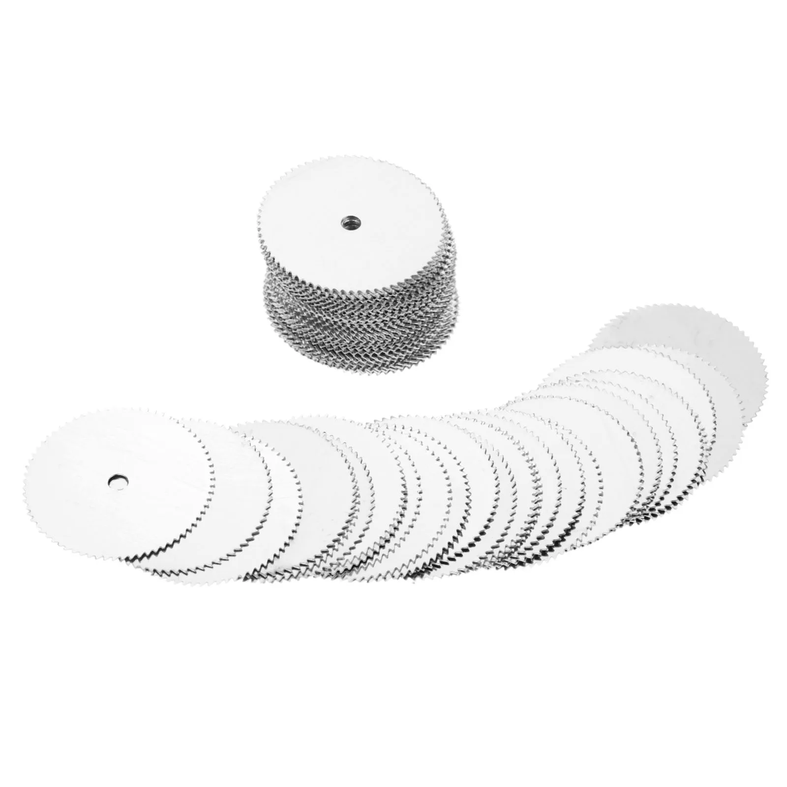 DRELD 80Pcs Dremel Accessorie 22mm Wood Cutting Disc Stainless Steel Cut Off Wheel Circular Saw Blade for Mini Drill Rotary Tool