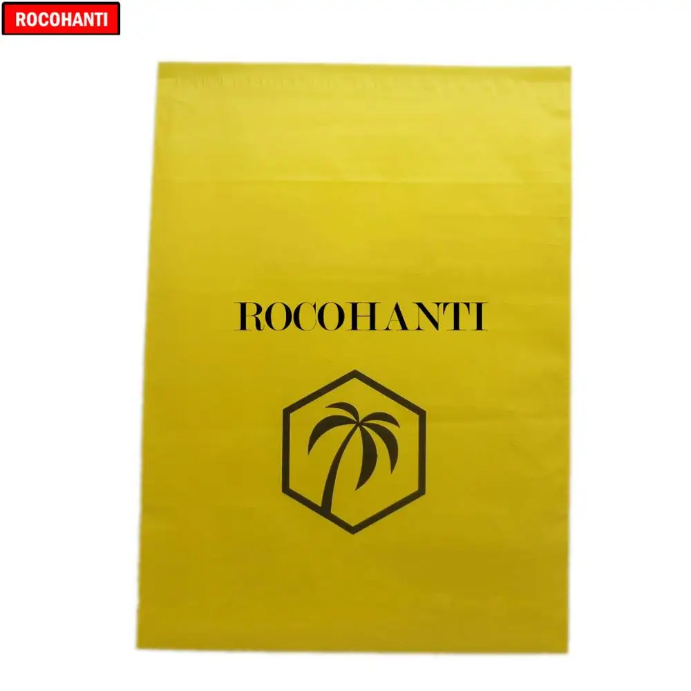 

200x Custom LOGO Printed Plastic Mailing Express Security Post Bag Yellow Strong Self Adhesive Delivery Packaging Gift Bags