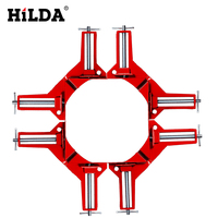 HILDA 4pcs Multifunction 90 degree Right Angle Clip Picture Frame Corner Clamp 100MM Mitre Clamps Corner Holder Woodworking