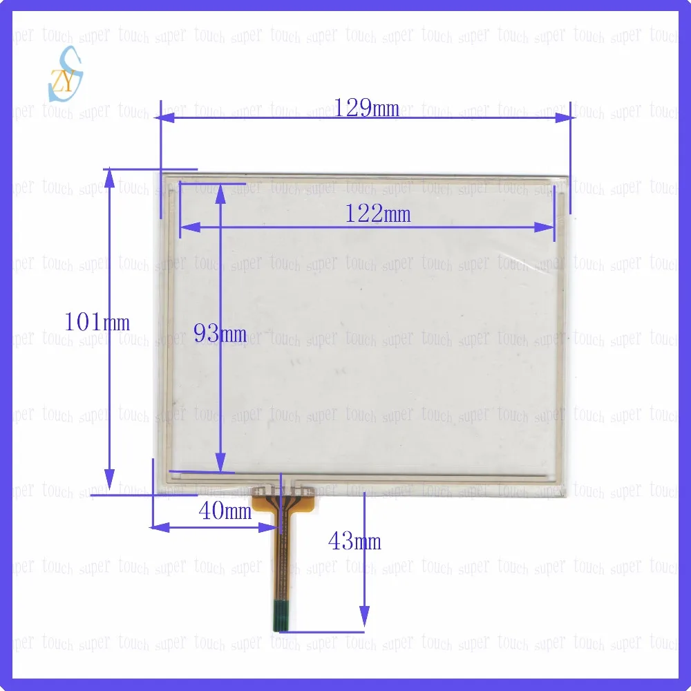 ZhiYuSun  129mm*101mm KSELB 5.6inch Touch Screen glass  resistive USB touch panel 129*101 TOUCH SCREEN this is compatible