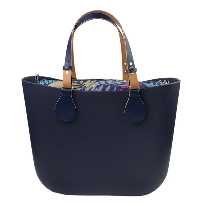 Deep Blue Silicon beach handbag women Bag O bag obag style waterproof EVA body women handbag