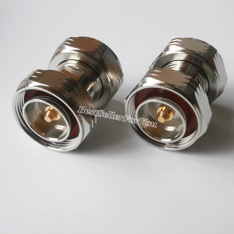 

1Pcs L29 7/16 DIN Male Plug to L29 Male Series Straight RF Coaxial Adapter Connector