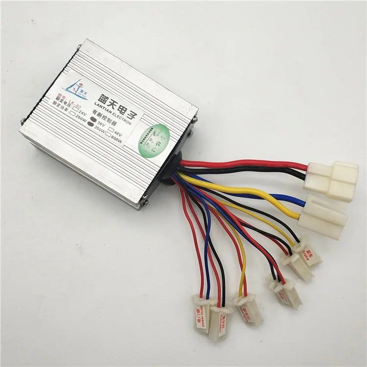 24V 36V 48V 500W PMDC Motor Controller Brushed DC Motor Speed Controller Match With Unitemotor MY1018 MY1020 Go-Cart Motor