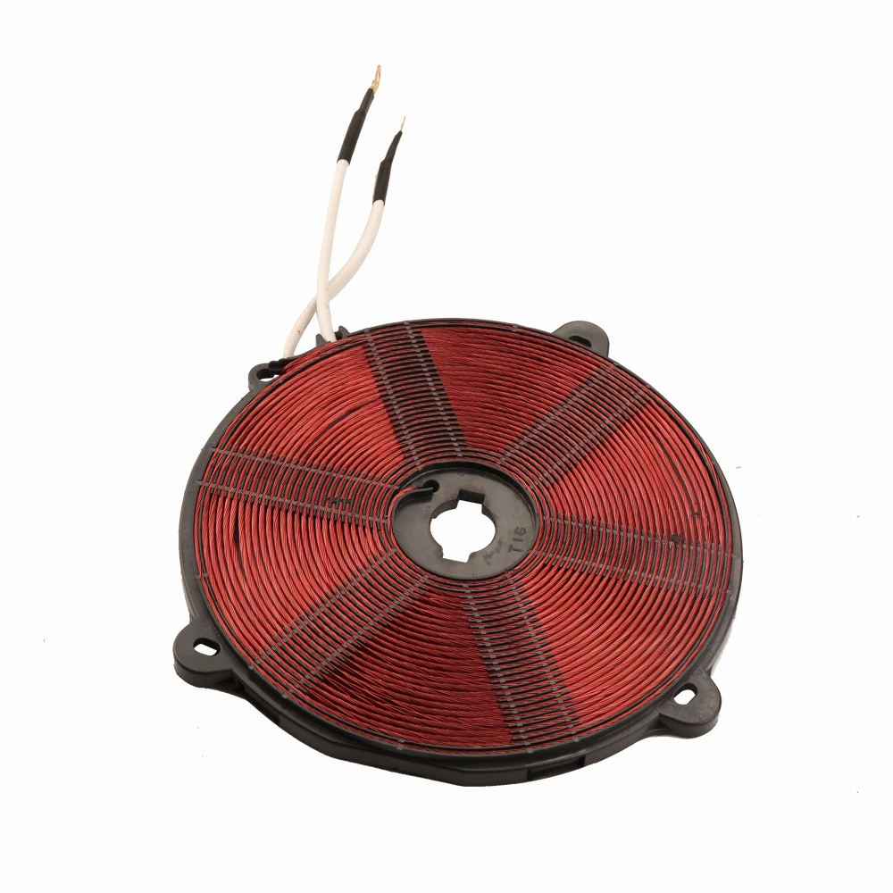 T16 1500W 165mm heat coil,enamelled aluminium wire induction heating coil panel ,induction cooker accessory