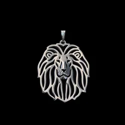 Hot Sale Women's Hollow Out Lion Pendants Jewelry Metal Animal Pendants