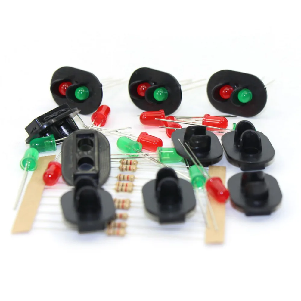 JTD23 10 sets Target Faces With Red Green LEDs for Railway signal O Scale 2 Aspects