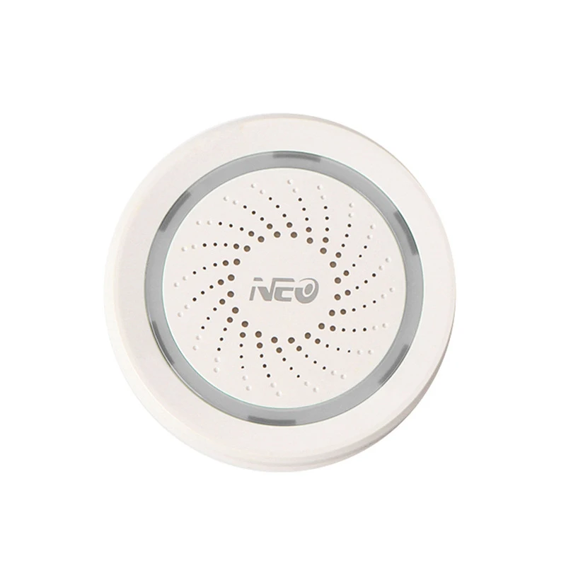 NEO WiFi USB Sirene Alarm Sensor Smart Geluid Waarschuwing Alert Detector Home Hotel Meerdere Geluid Selectie Sensor Detector