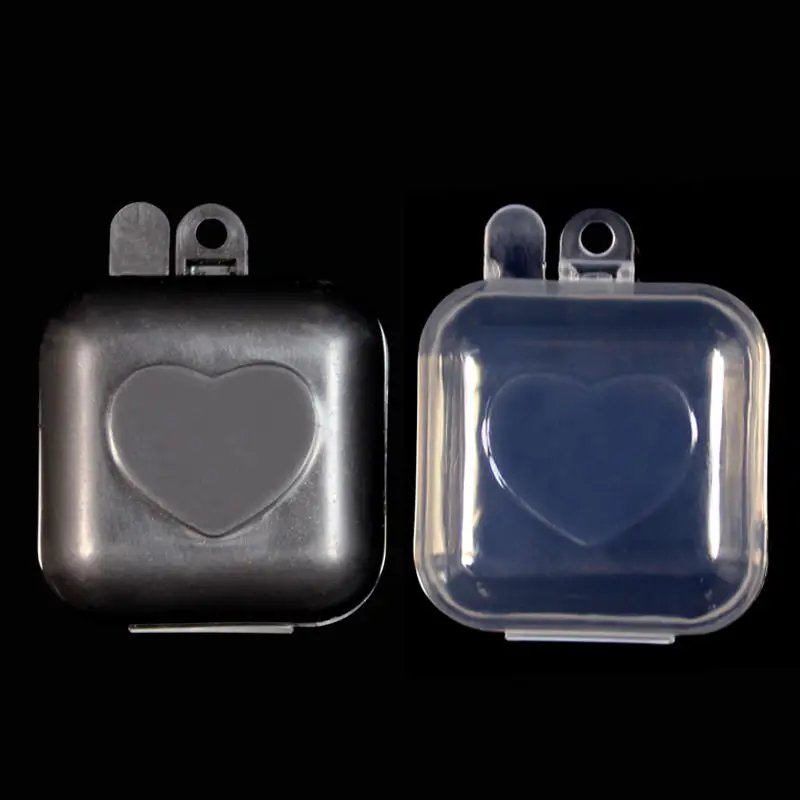 Mini Transparent black SD Card Earplugs Earbuds Hold Plastic Case Storage Box Carrying Pouch Container F20173468