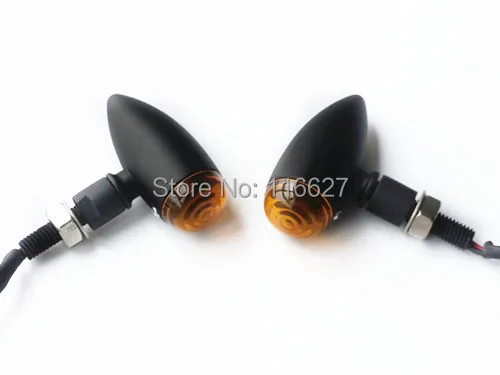 BLACK Bullet Mini  TURN SIGNAL LIGHT for Suzuki Intruder Volusia Boulevard