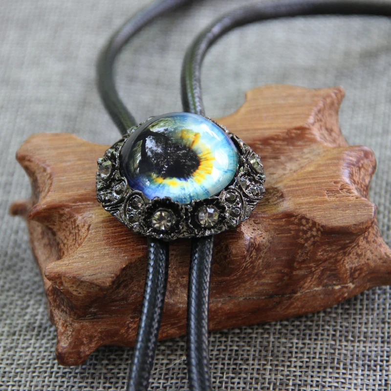 Original designer resin eye bolo tie for men personality neck tie fashion accessory