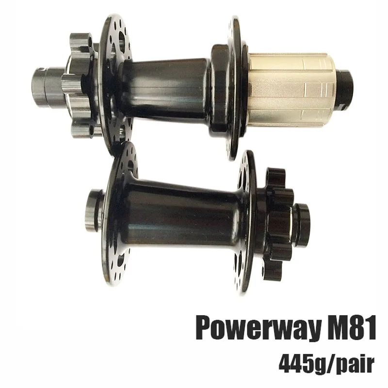 MTB Powerway M81 MTB AM trail enduro Disc J-bend Hub 12mm thru axle DH Aluminum 24-24h 28-28h 32-32h Hub  XD