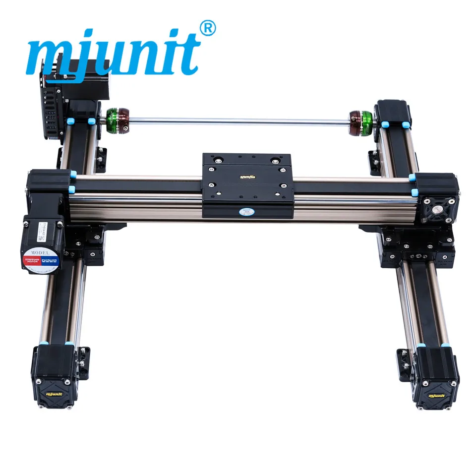 

mjunit automatic guide rail manipulator xy axis gantry guideway linear sliding table synchronous belt module for glue spraying