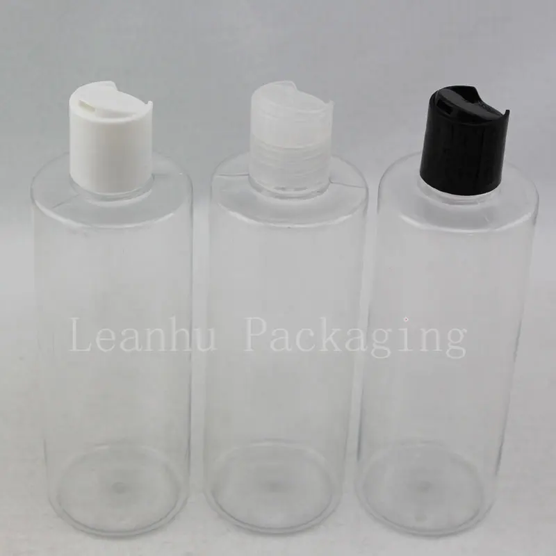 300ML X 20 Disc Screw Cap Cosmetics Bottle, Plastic Container , Clear Empty Liquid Soap Shampoo Bottles 10 OZ Transparent Bottle