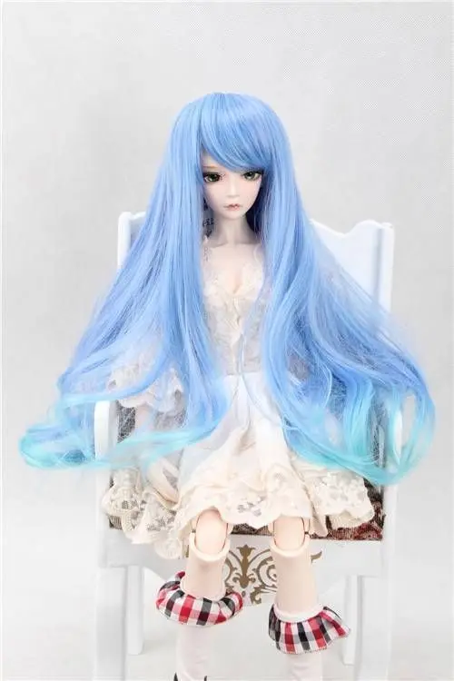 

[Wamami] 97 # синий красочный парик/волосы для 1/4 MSD 1/3 SD DZ AOD BJD Dollfie