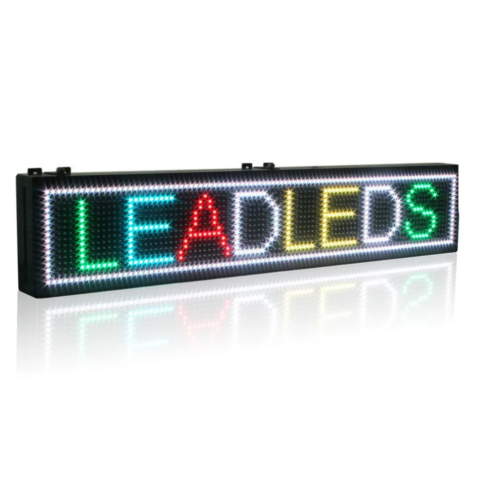 

P10 indoor RGB Programmable LED Sign Rainbow Scrolling Message Display Increasing Your Business