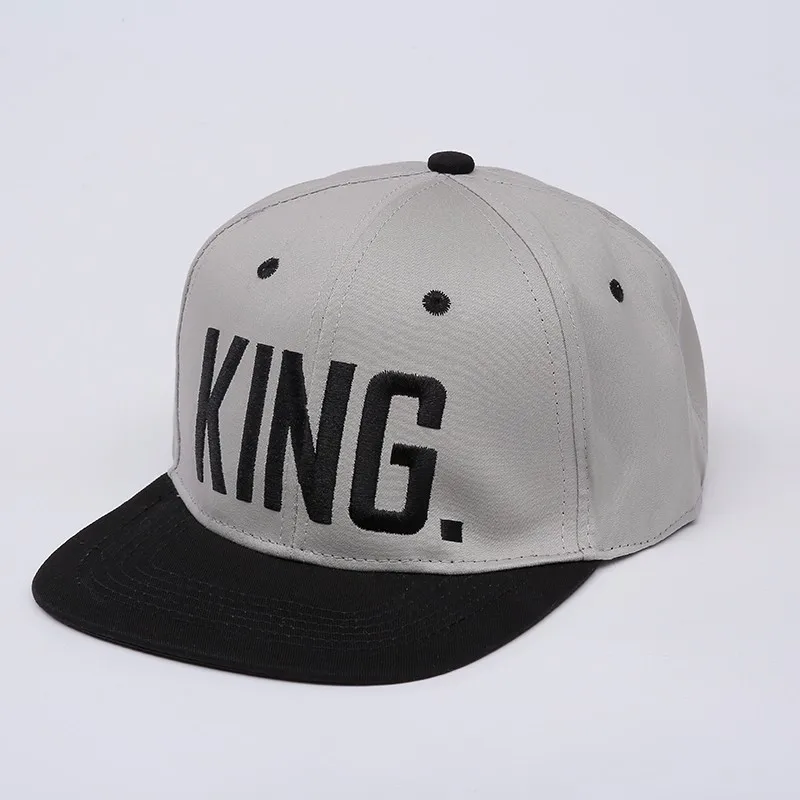 VORON2017 new KING QUEEN Snapback Hat Acrylic Couple Baseball Cap Men Women Lovers Gifts For Girl Boy Friends Hip Hip Cap 4color