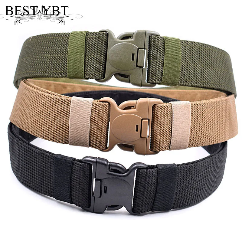 Best YBT Unisex Nylon belt Multi-functional military tactics outdoor sports fashion casual men belt Plastic insert buckle belt