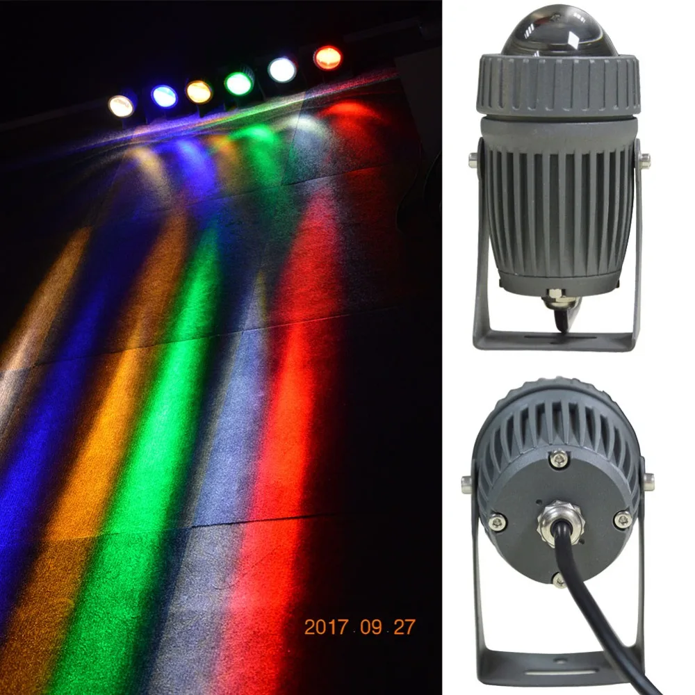 Narrow Angle Led Lawn Light 6 Color  Landscape Bulb flood spotlight IP65 Waterproof Outdoor Led Spot Light