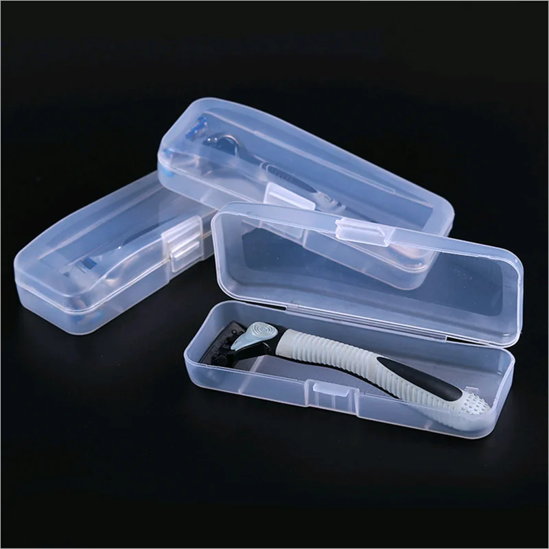 Razor Box Portable Food Grade PVC Waterproof Holder Storage Box for Gillette Razor ( not include the razor )