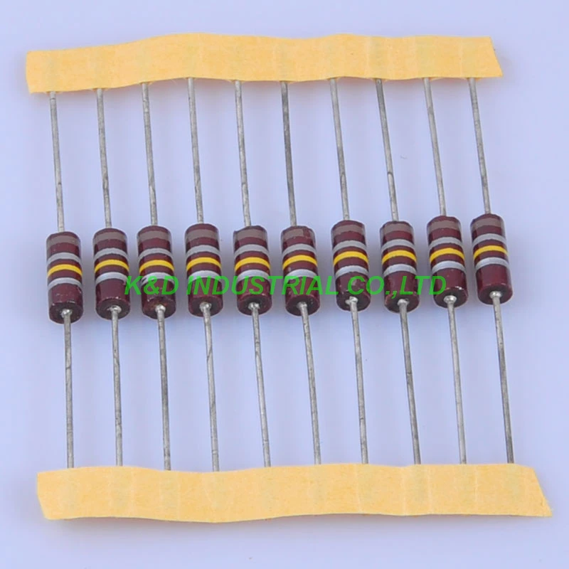 

10pcs Carbon Composition Vintage Resistor 0.5W 180K