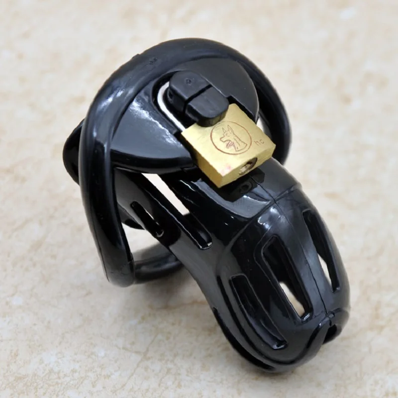 New electric shock Large Male Plastic chastity cage with penis cock ring bondage restraint electro Stimulation BDSM Sex Toy